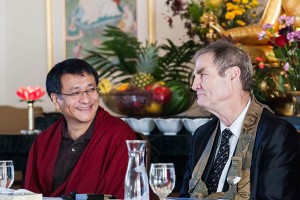 Dzogchen Ponlop Rinpoche, and Zen teacher John Tarrant Roshi, at the 10th anniversary event at Nalanda West