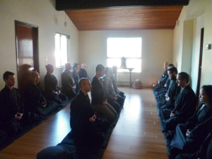 The result has been gratifying. We have a beautiful place to practice. Here we are in sesshin, a week long silent, residential retreat