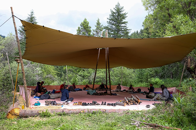A 2024 Dharma of Nature retreat, led by Michelson near Ashland, Oregon