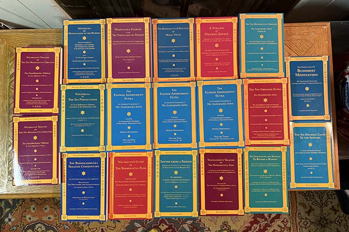 The array of the books Dharmamitra has translated and published  is vast and important, including many overlooked texts.