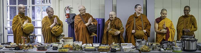 One of the most significant aspects of Clear Mountain is the bhikkhus’ complete acceptance and support of fully ordained women, bhikkhunis, evidenced by the warm harmony of this gathering.