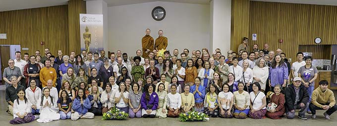 Hundreds of people from around the world gathered for the 2024 annual robe offering ceremony, in space generously donated by St. Mark’s Cathedral in Seattle.