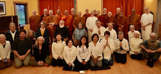 Ven. Silananda’s re-ordination ceremony was a joyful occasion for the Buddhist community in the greater Seattle area.