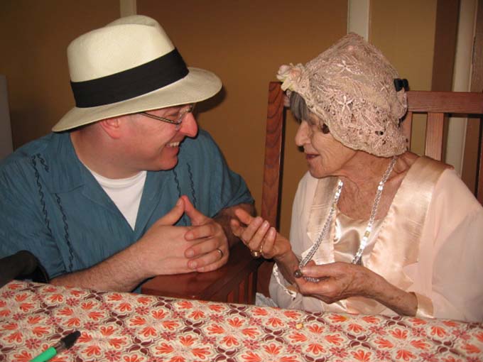 Gregory Maloof and teacher Ruth Denison, whose lineage he teaches.