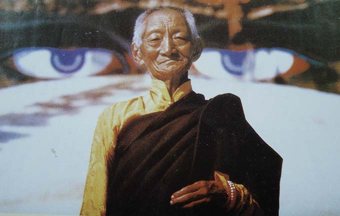 The great Kagyu master Kalu Rinpoche was one of the dharma leaders the  Leveys consulted before beginning this work.