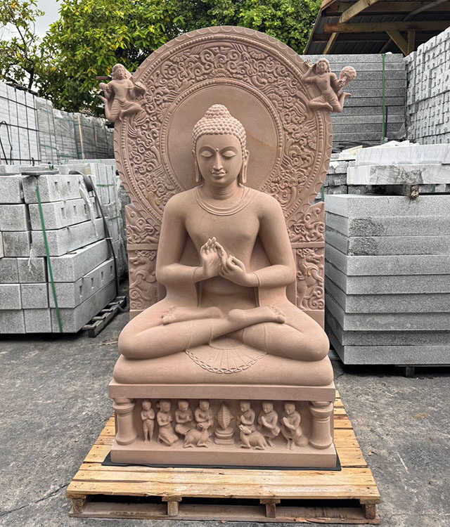 The new Buddha image at the foundry in Bangkok.
