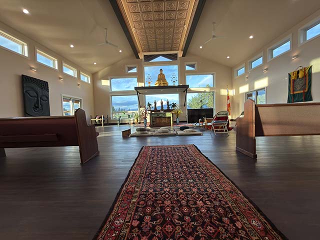Mt. Adams will be visible to temple attendees, through the temple’s windows.