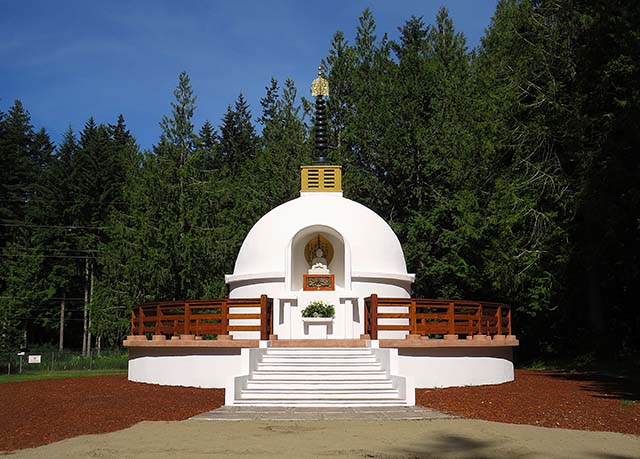 The Pacific Northwest Peace Pagoda on June 21, 2026, the day after the open house