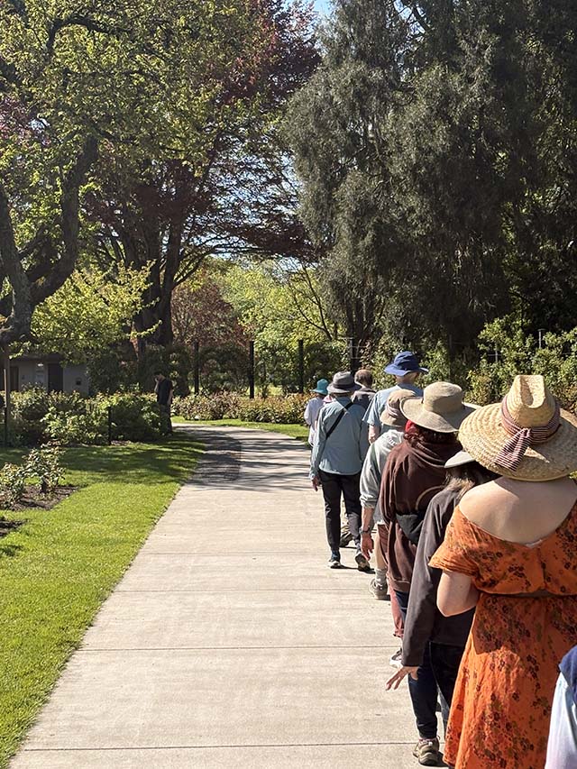 The monthly walks, open to anyone, are a way to bring mindfulness to participants and the world