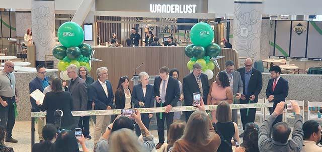 The entire $400 million Concourse C was opened to an upbeat ribbon-cutting ceremony on June 10