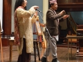 Prajwal Ratna Vajracharya and Corinne Nakamura-Rybak from Dance Mandal, demonstrate traditional Nepali dance