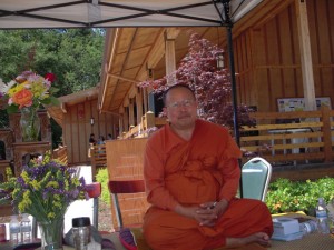 Ajahn Ritthi Thirajitto, who shepherded the meditation hall project over 14 years