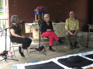 For the afternoon panel discussion three experienced practitioners discussed various aspects of Buddhist practice.