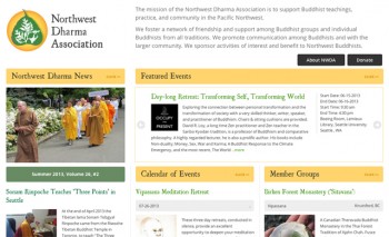 2013 Northwest Dharma Association Redesign will launch in October of 2013