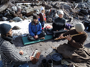 Playing ragas on Wy'east (Mt. Hood)