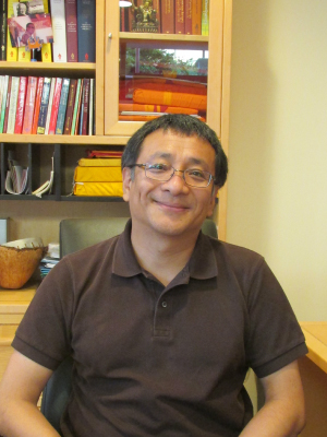 Rinpoche in his office in Seattle, after the interview