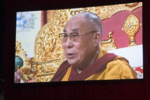 The Dalai Lama’s compassion was visible on the big screen