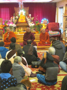 The temple attracts Burmese people from around the region.