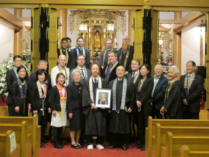 Friends, family and Buddhist colleagues gathered at the memorial service at Seattle Betsuin, on Feb. 7.