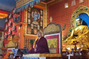 The Karmapa visited Seattle's Sakya Monastery of Tibetan Buddhism on the morning before his May 9 public talks
