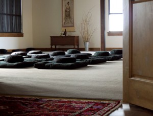 The meditation room door is open to all