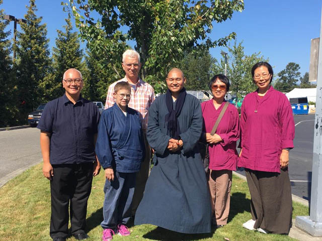 Long-term volunteers like these are essential in prison work. Left to right: Emmanuel Go, Rev. Genko Blackman, Bruce Munson, Ven. Tsering Motup, Shirley Tam, and Chung Chun Chan.