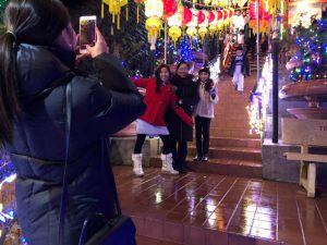 Lunar New Year was the occasion for many happy pictures at Dia Tang Temple.