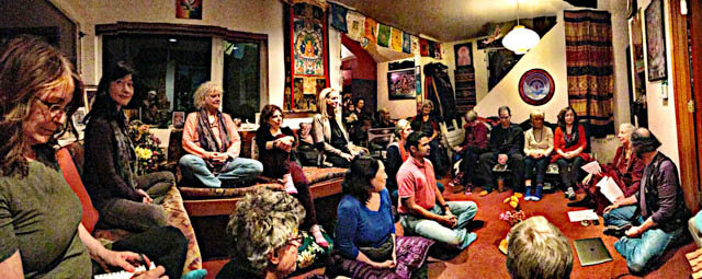All My Relations sangha members with Leveys in Seattle