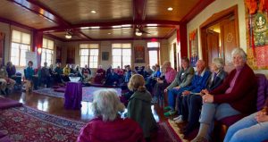 Sangha members creating their future in the 2017 visioning circle