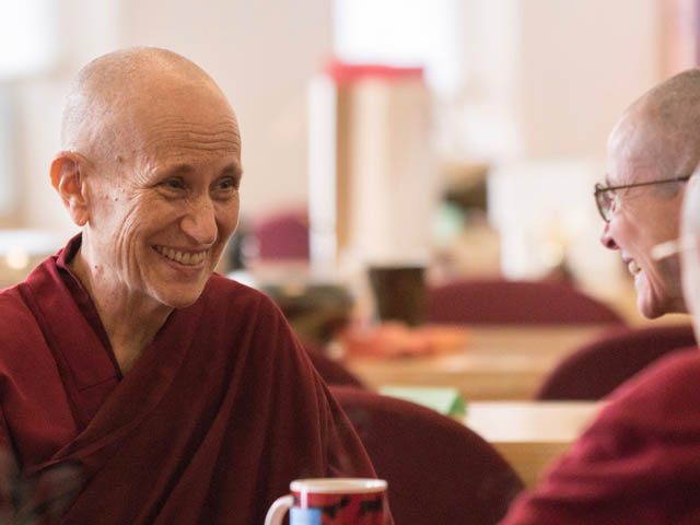 Ven. Thubten Chodron in a lunchtime chat