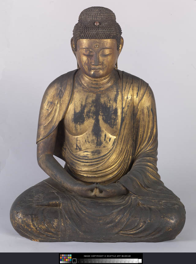 A 12th century Japanese Buddha statue, made of wood with gold lacquer, will face the entry. It was a gift of the Monsen family