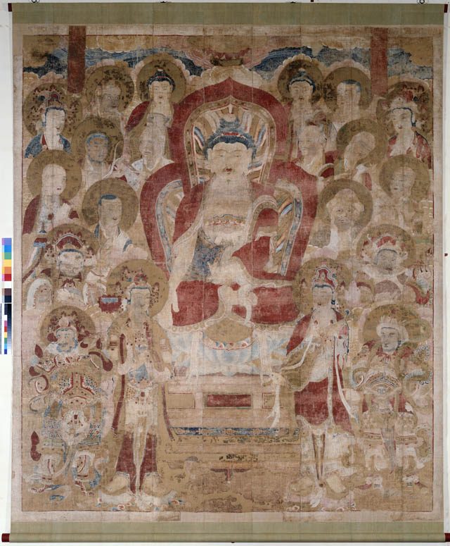 The entry wall will feature a 17th Century Korean preaching Buddha scroll, donated by the Eugene Fuller Memorial Collection