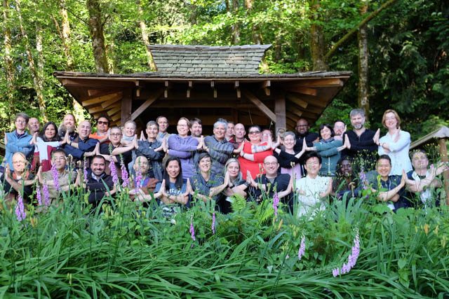 GenX Buddhist teachers’ sangha connects at the Shrine of Vows at Great Vow Zen Monastery in Clatskanie, Oregon