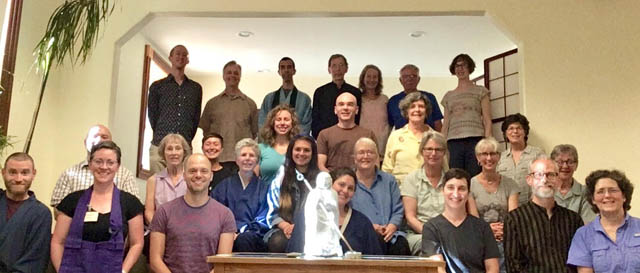 People attending the 2017 Awakening to Whiteness class, held at the Heart of Wisdom Zen Temple in Portland