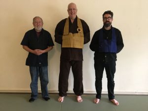 One Pine Hall core members in 2018: John Nomura, Ryuzen Robby Pellett (founder), Jion Nat Evans