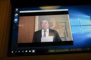 Video greetings from Prof. Ryunin Inui, president of Koyasan University