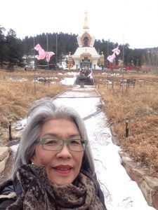 Sue loved doing extended meditation retreats in the upper floors of the Great Stupa of Dharmakya in Colorado
