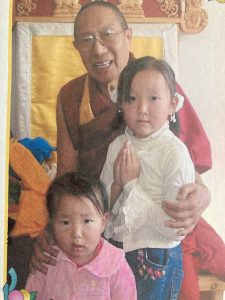 Panchen Otrul with two orphaned Mongolian children