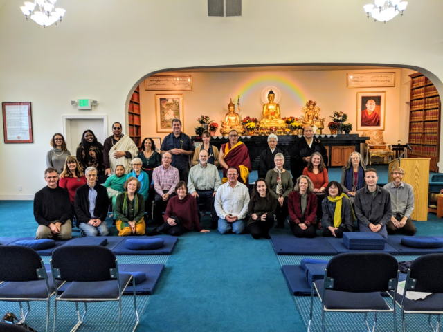 A gathering of Sanghas at Nalanda in 2018, just one of many gatherings catalyzed by Northwest Dharma Association.