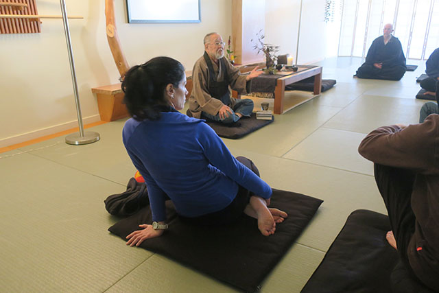 John Nomura gives a Dharma talk at Seattle Soto Zen.
