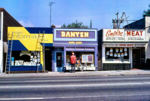 The Banyen Bookshop storefront, in 1971