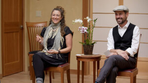 Devon and Nico teaching in Ashland, Oregon, in 2018, just after three-month retreat