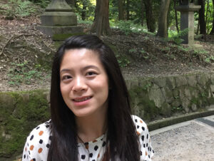 Valerie Tran, visiting temples in Japan