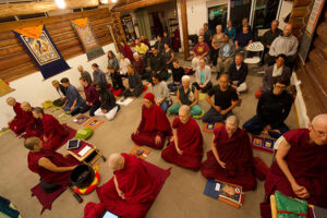 Weekend retreats pre-2020 packed the present Meditation Hall