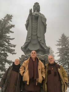 The monastic community. L-R: Reverend Master Koten Benson, Rev. Aurelian Giles, Rev. Valeria Allison