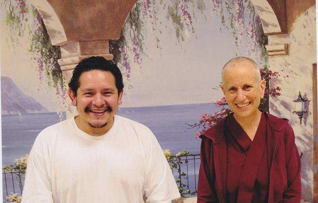 Venerable Thubten Chodron visited author Albert Ramos at a North Carolina prison in 2013