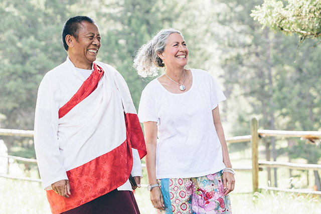 Tulku Sangak Rinpoche and Lama Tsomo have forged a deep and trusting bond, based on the dharma