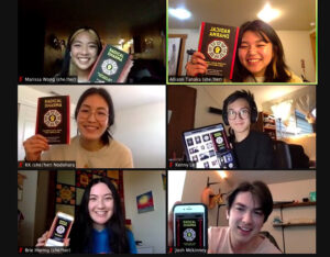 A March 2021 online YBE Book Club meeting of Seattle people discussing “Radical Dharma."
