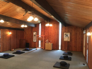 The former funeral home chapel has been converted to the new Puget Sound Zen Center meditation Hall