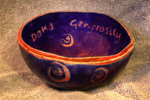 A dana bowl created by a Spokane meditator